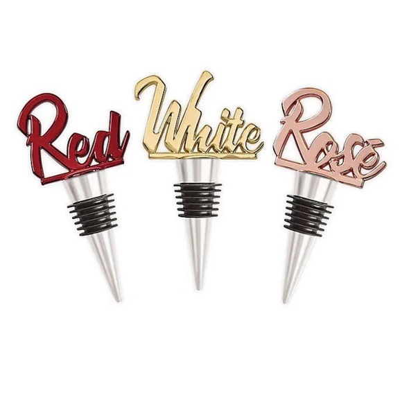Wild Eye Designs Wine Stoppers Set in Red, White, & Rose - Picture 2 of 7